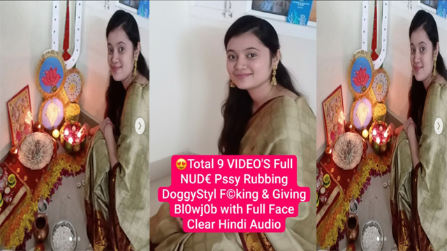 Gorgeous Desi Girl  Full Nude – Pssy Rubbing Doggy Styl Fucking – & Giving Blowjob with Full Face